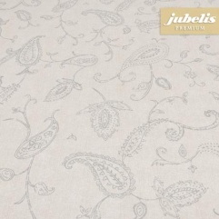 Beschichtete Baumwolle abwaschbar Eileen silber-beige H 300 cm x 140 cm