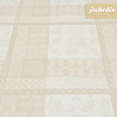 Baumwolle beschichtet abwaschbar Victoria beige III 110 cm x 140 cm Kchentisch 