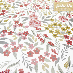 Wachstuch extradick mit Vlies Muggia wei-rot IV 