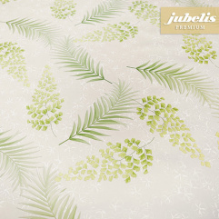 Wachstuch extradick mit Vlies Bresso beige-grn IV 