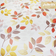 Wachstuch extradick mit Vlies Cervia hellgrau-rost IV 