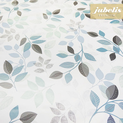 Wachstuch extradick mit Vlies Cervia hellgrau-trkis IV 