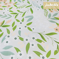 Wachstuch extradick mit Vlies Muggia grau-lachs IV 