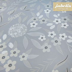 Wachstuch extradick mit Vlies Muggia grau-silber IV 