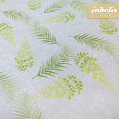 Wachstuch extradick mit Vlies Bresso grau-grn IV 