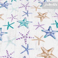 Wachstuch Starfish creme I 190 cm x 140 cm