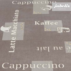 Wachstuch Cappuccino braun H 140 cm Durchmesser rund