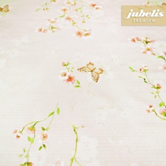 Wachstuch extradick mit Vlies Benevent beige IV 140 cm x 140 cm