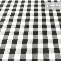 Wachstuch kariert schwarz N 