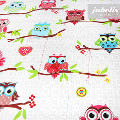 Wachstuch lustige Eulen N 