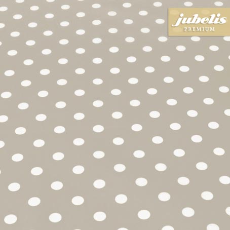 Baumwolle beschichtet abwaschbar kleine Punkte beige III 350 cm x 140 cm