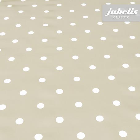 Wachstuch Puntos taupe I