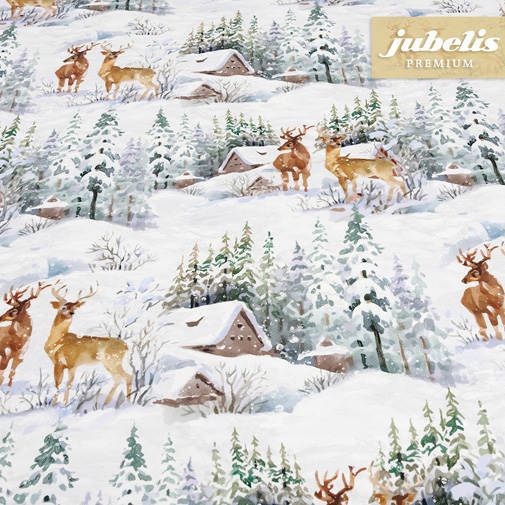 Textiler Luxus-Tischbelag Snow Landscape III