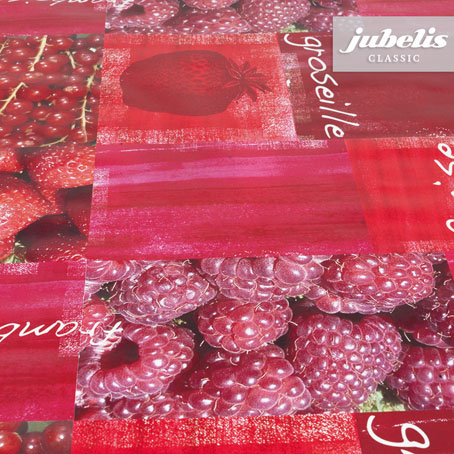 Wachstuch Himbeeren und Erdbeeren P 100 cm x 140 cm