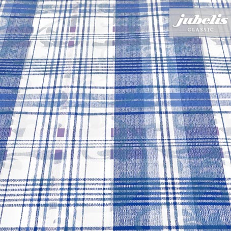 Wachstuch Violetta blau H R 140 cm Durchmesser rund