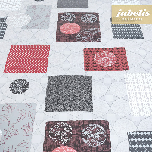 Wachstuch extradick mit Vlies Varese weinrot IV 170 cm x 140 cm