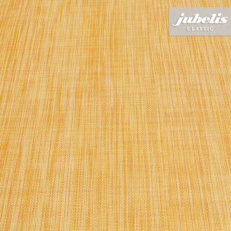 Wachstuch Leinen orange-gelb I 160 cm x 140 cm Bauerntisch