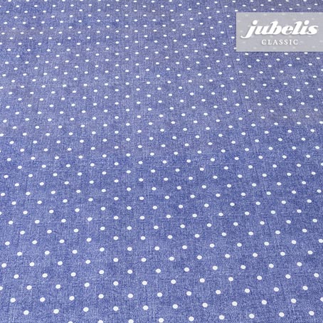 Wachstuch Polka Dot denim H 200 cm x 140 cm