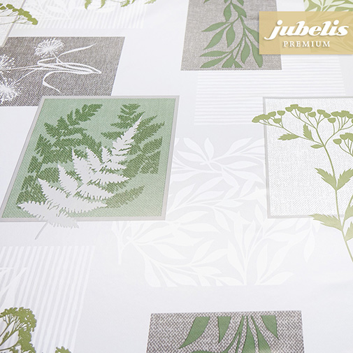 Wachstuch extradick mit Vlies Fondi grau-gr�n IV