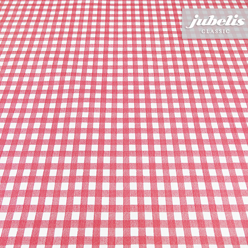 Wachstuch kariert rot N