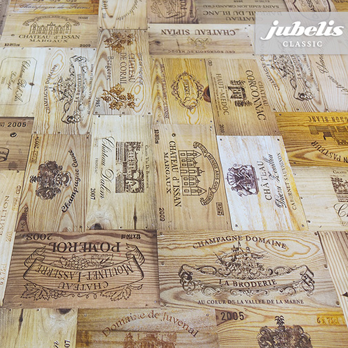 Wachstuch Wine Boxes N