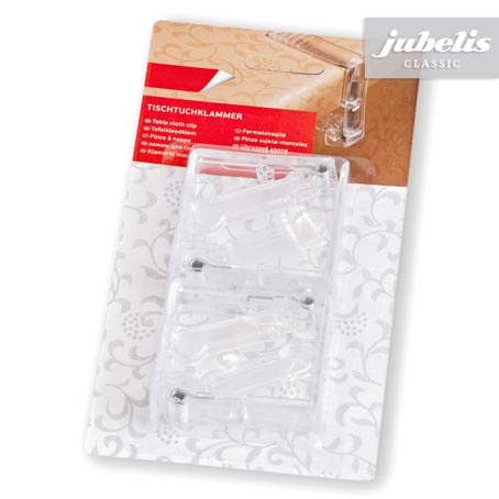 jubelis®  Tischklammern Edelstahl 4er Set